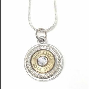 Winchester 30.06 necklace and earrings
